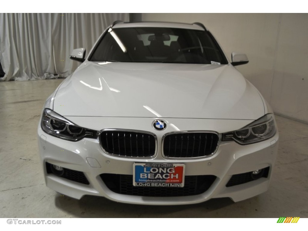 2015 3 Series 328i xDrive Sports Wagon - Alpine White / Black photo #4