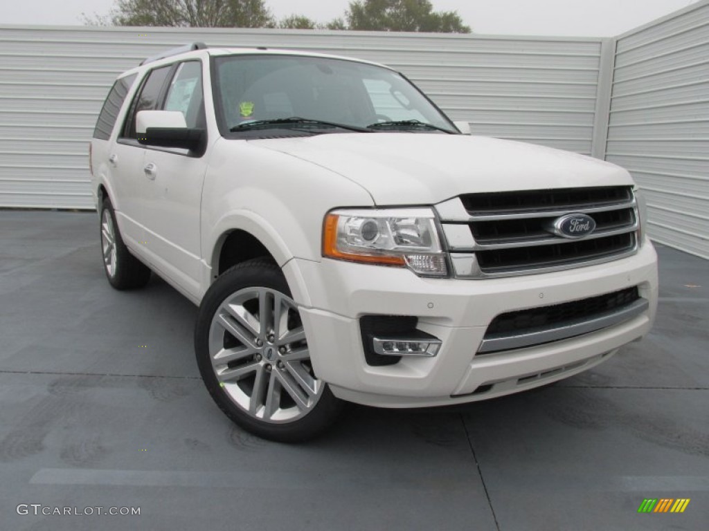 White Platinum Metallic Tri-Coat 2015 Ford Expedition Limited Exterior Photo #100176849