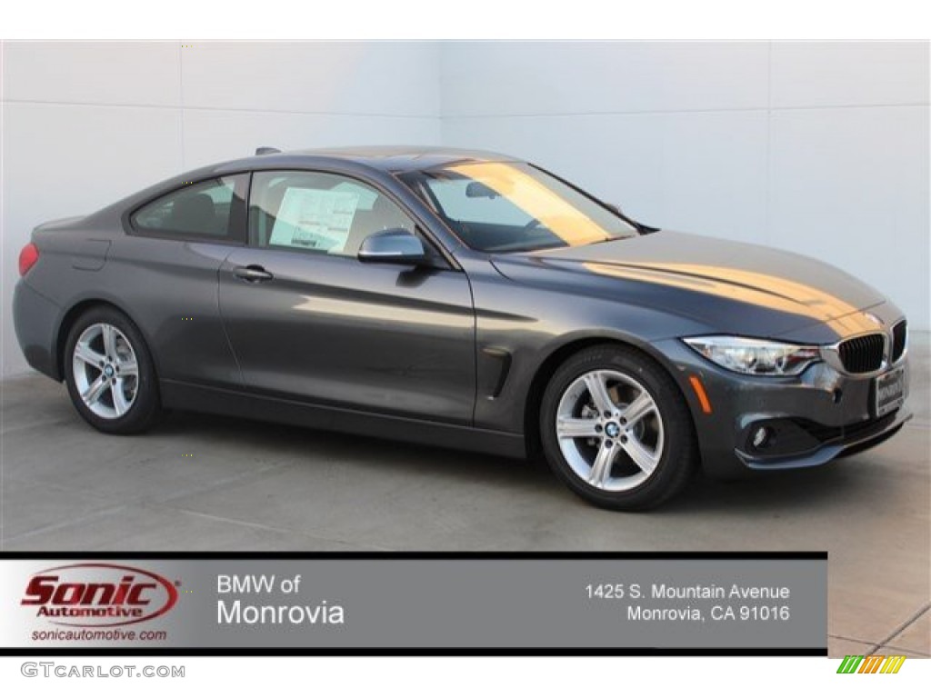 2015 4 Series 428i Coupe - Mineral Grey Metallic / Black photo #1