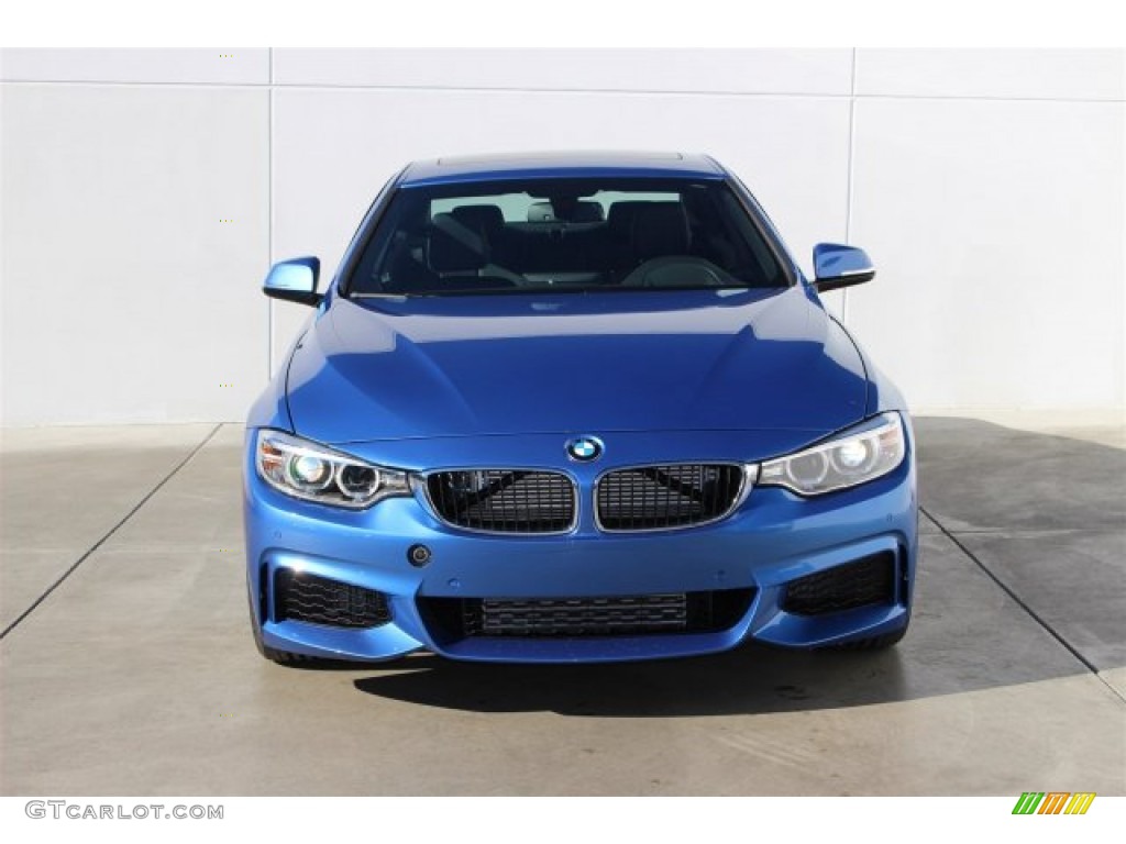 2015 4 Series 435i Coupe - Estoril Blue Metallic / Black photo #3