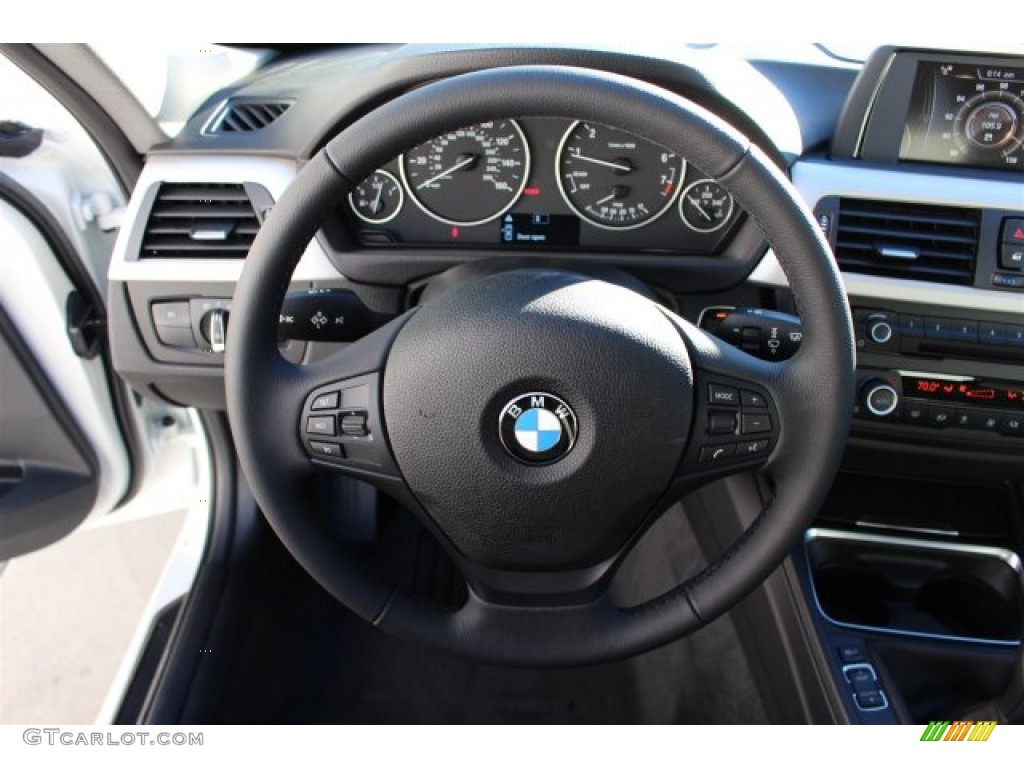 2015 3 Series 320i Sedan - Alpine White / Black photo #9