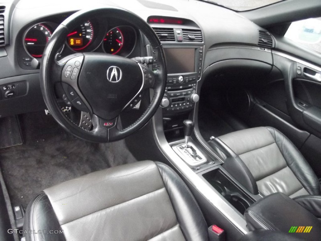 Ebony/Silver Interior 2007 Acura TL 3.5 Type-S Photo #100180854