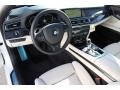 2015 BMW 7 Series Ivory White/Black Interior Interior Photo