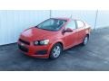 2012 Inferno Orange Metallic Chevrolet Sonic LS Sedan  photo #2