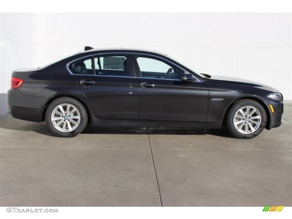 2015 5 Series 528i Sedan - Dark Graphite Metallic / Black photo #2