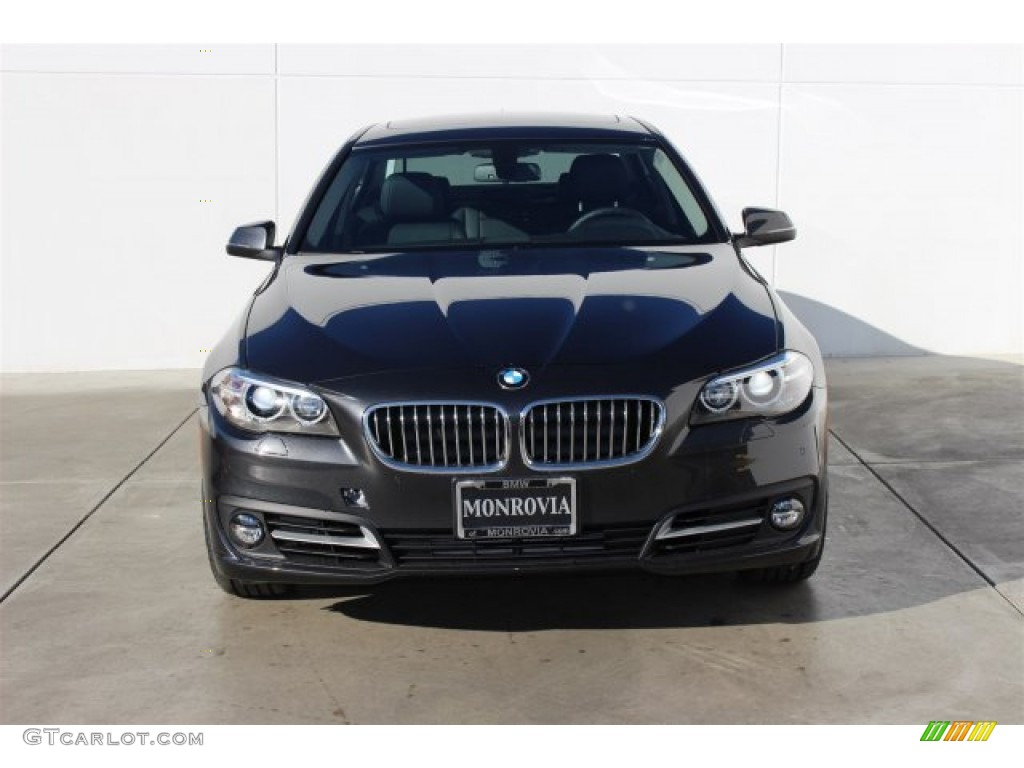 2015 5 Series 528i Sedan - Dark Graphite Metallic / Black photo #3