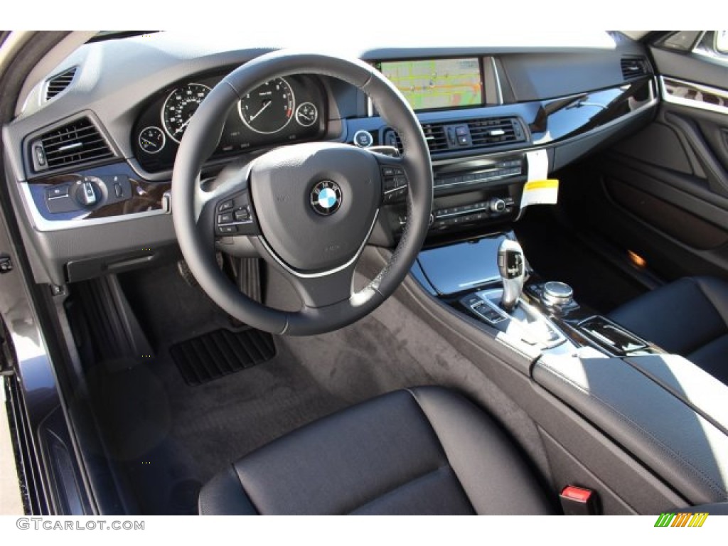 2015 5 Series 528i Sedan - Dark Graphite Metallic / Black photo #7