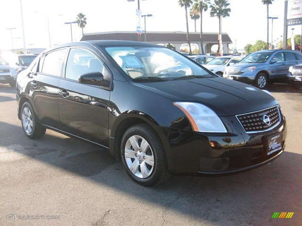 2007 Sentra 2.0 - Super Black / Charcoal/Steel photo #1