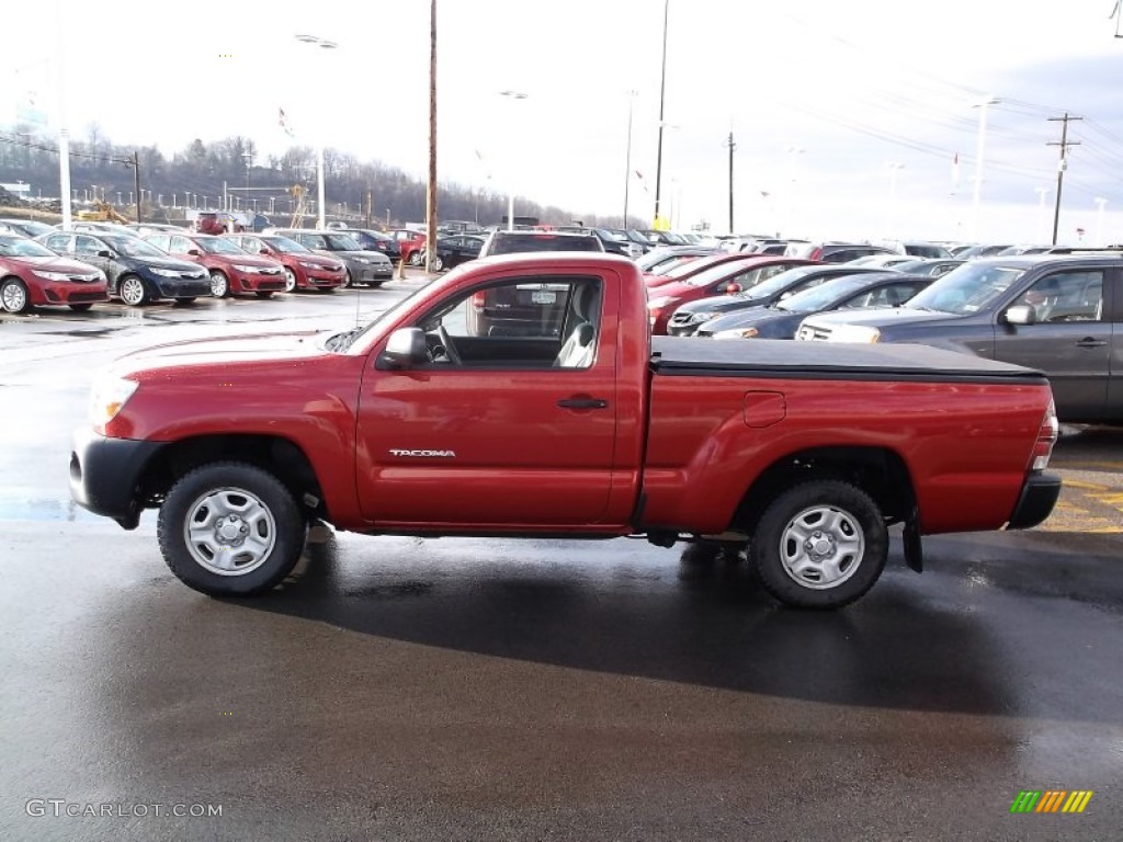 Barcelona Red Metallic 2010 Toyota Tacoma Regular Cab Exterior Photo #100190439