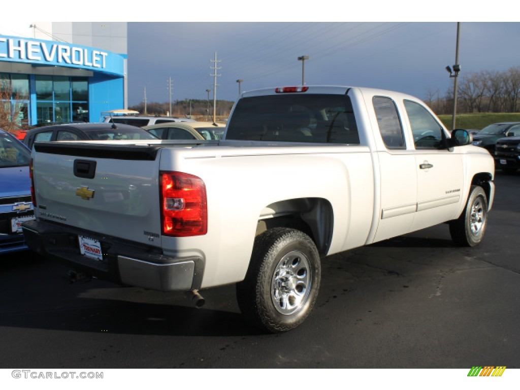 2011 Silverado 1500 LT Extended Cab - Sheer Silver Metallic / Light Titanium/Ebony photo #3