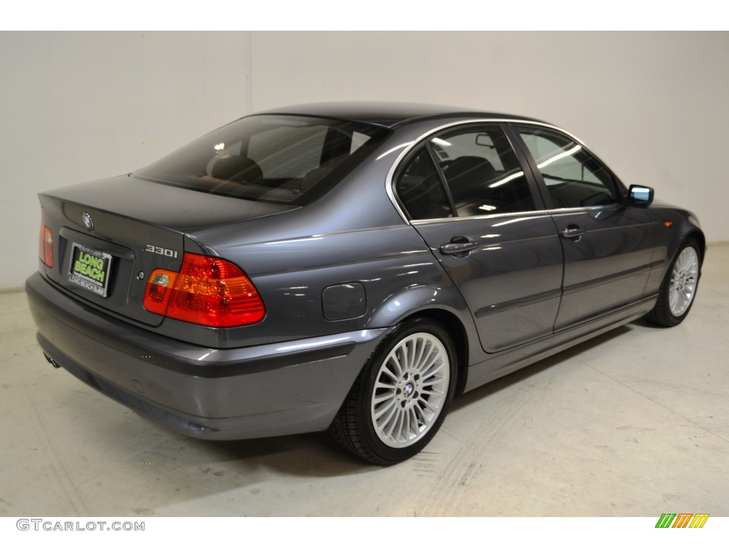 2002 3 Series 330i Sedan - Steel Grey Metallic / Grey photo #5