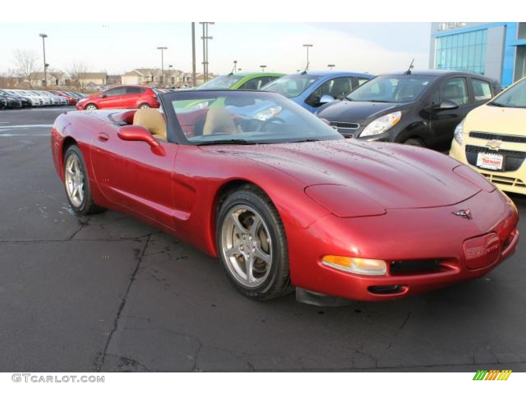 Magnetic Red II Metallic 2001 Chevrolet Corvette Convertible Exterior Photo #100192380