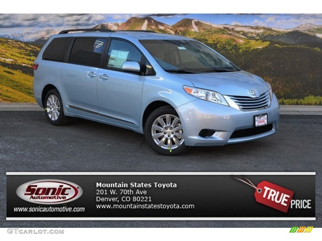 Sky Blue Pearl Toyota Sienna