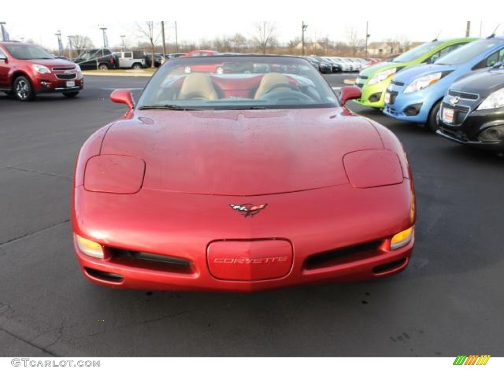 2001 Corvette Convertible - Magnetic Red II Metallic / Light Oak photo #9