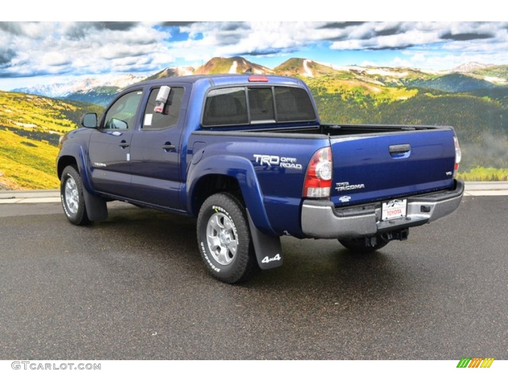 2015 Tacoma V6 Double Cab 4x4 - Blue Ribbon Metallic / Graphite photo #3