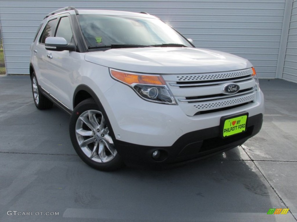 2015 Explorer Limited - White Platinum / Charcoal Black photo #1