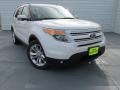 2015 White Platinum Ford Explorer Limited  photo #2