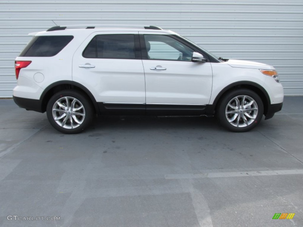2015 Explorer Limited - White Platinum / Charcoal Black photo #3