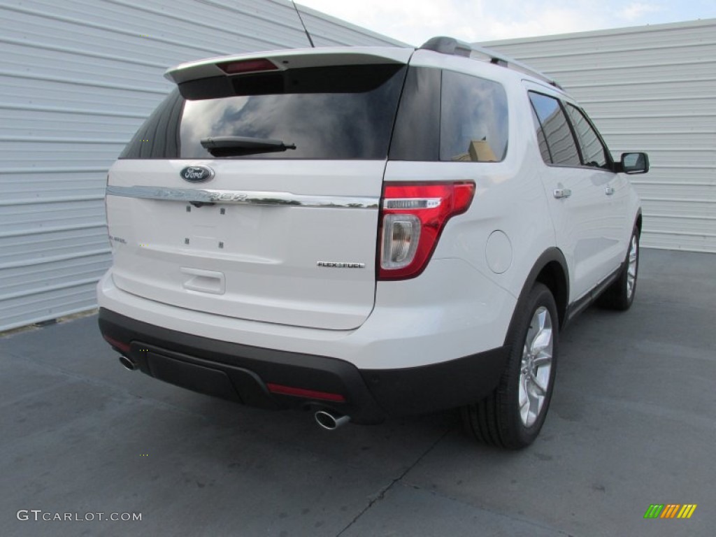 2015 Explorer Limited - White Platinum / Charcoal Black photo #4