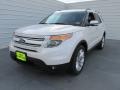 2015 White Platinum Ford Explorer Limited  photo #7
