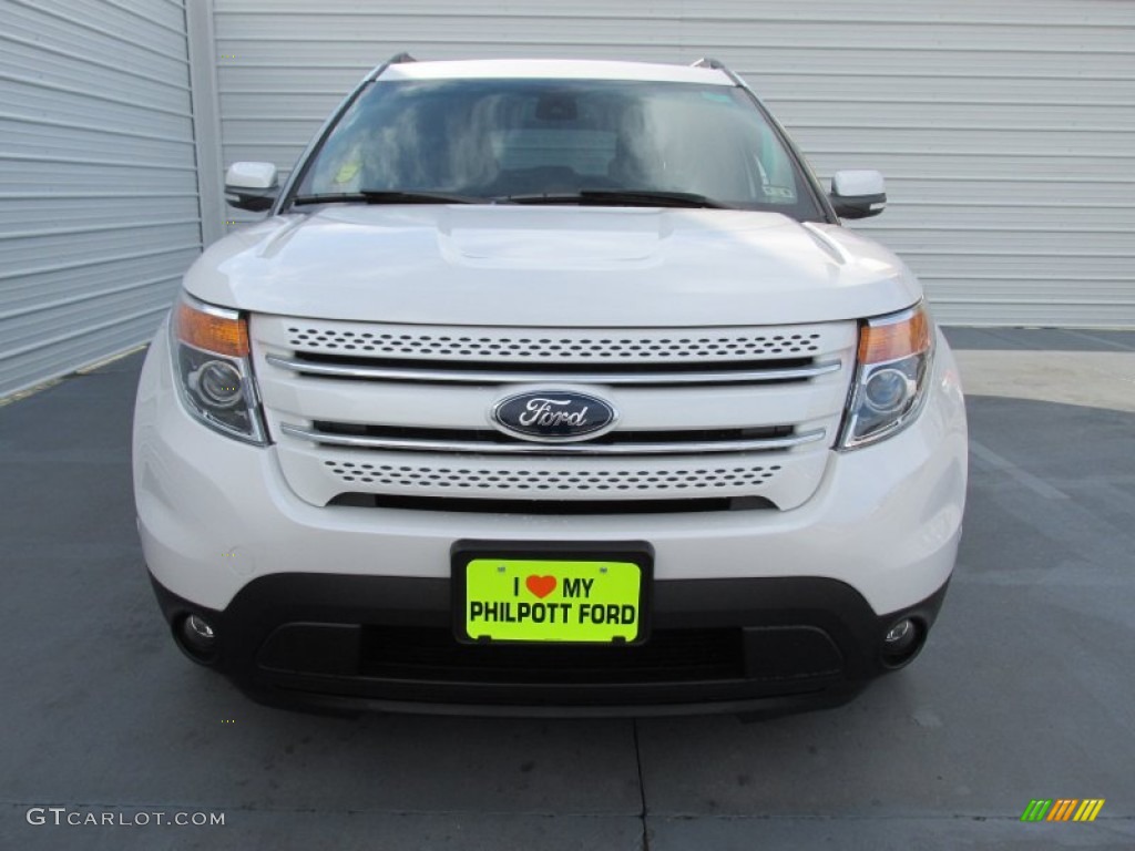 2015 Explorer Limited - White Platinum / Charcoal Black photo #8