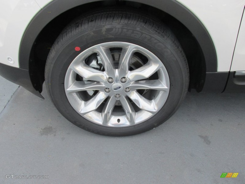 2015 Explorer Limited - White Platinum / Charcoal Black photo #11