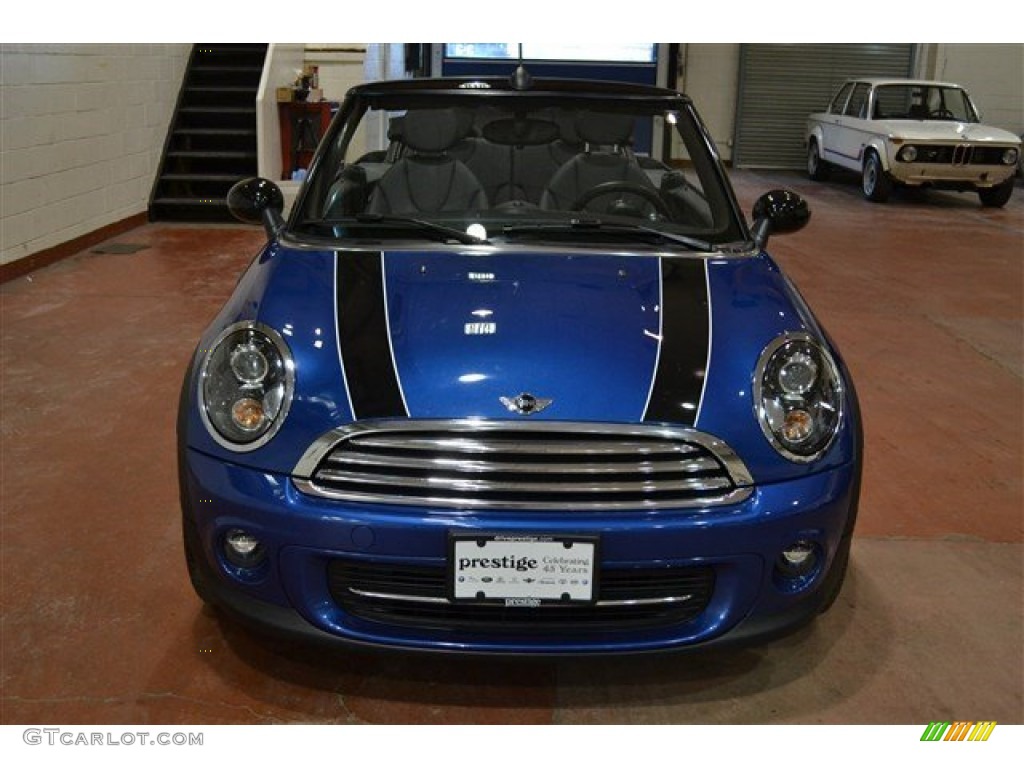 2014 Cooper Convertible - Ice Blue / Carbon Black photo #3