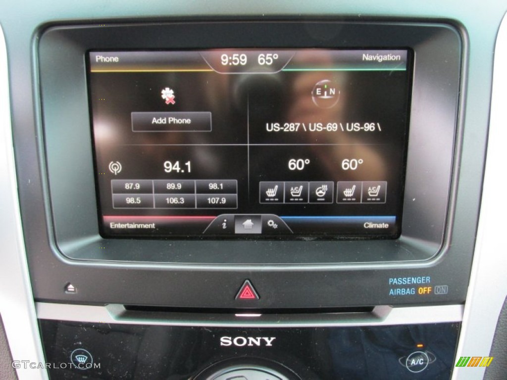 2015 Explorer Limited - White Platinum / Charcoal Black photo #31