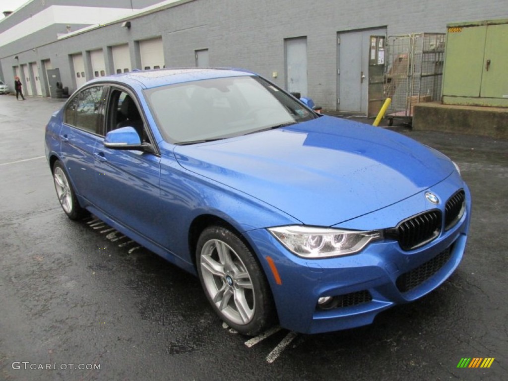 2015 3 Series 335i xDrive Sedan - Estoril Blue / Black photo #8