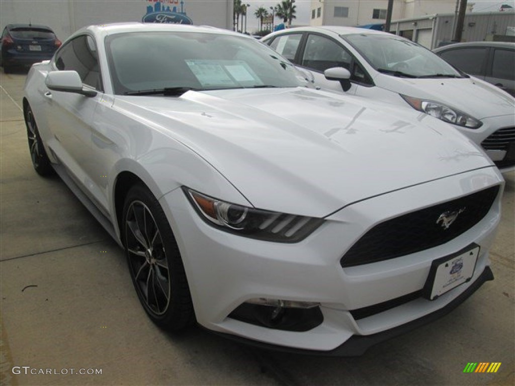 2015 Mustang EcoBoost Coupe - Oxford White / Ebony photo #1