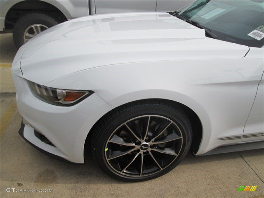 2015 Mustang EcoBoost Coupe - Oxford White / Ebony photo #3