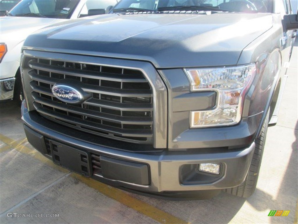 2015 F150 XLT SuperCrew - Magnetic Metallic / Black photo #3