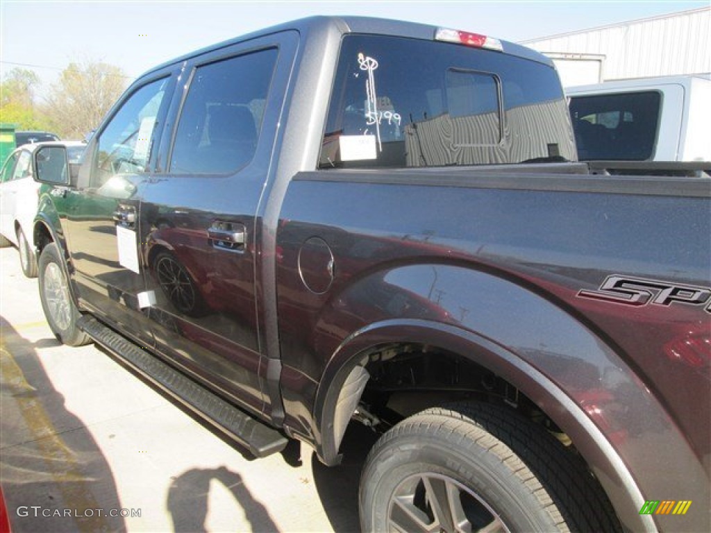 2015 F150 XLT SuperCrew - Magnetic Metallic / Black photo #6