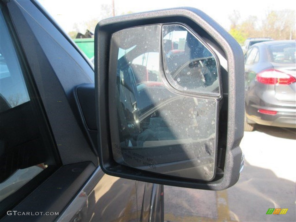 2015 F150 XLT SuperCrew - Magnetic Metallic / Black photo #14