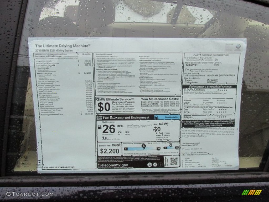 2015 3 Series 328i xDrive Sedan - Imperial Blue Metallic / Venetian Beige photo #4