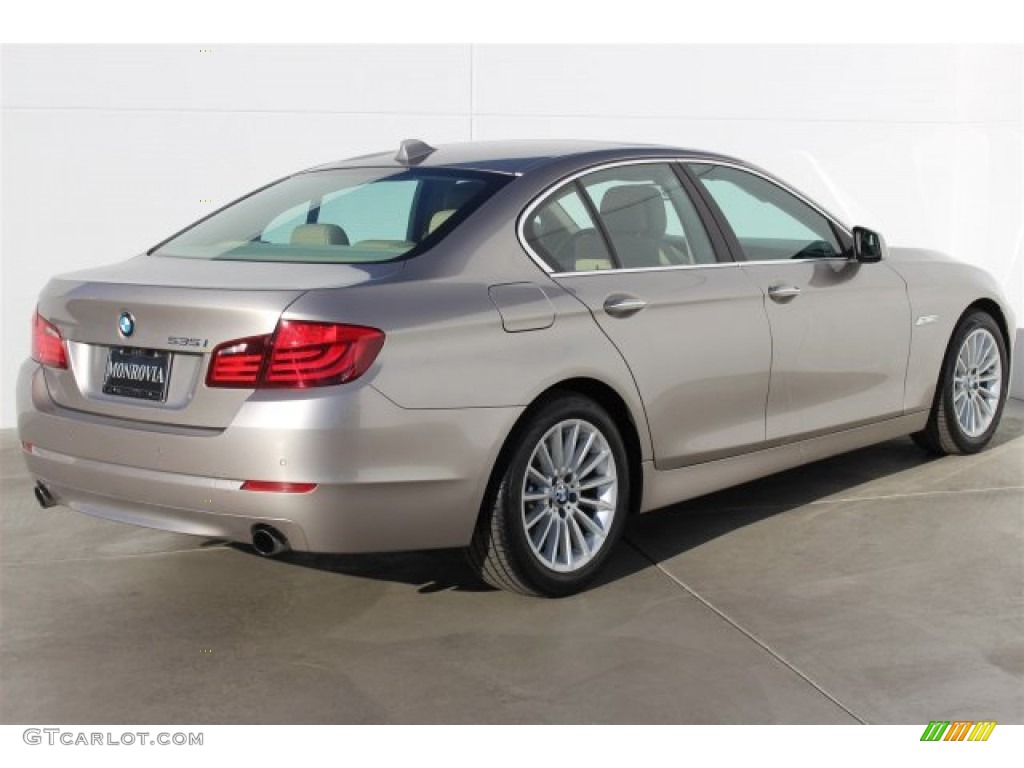 2013 5 Series 535i Sedan - Cashmere Silver Metallic / Venetian Beige photo #4