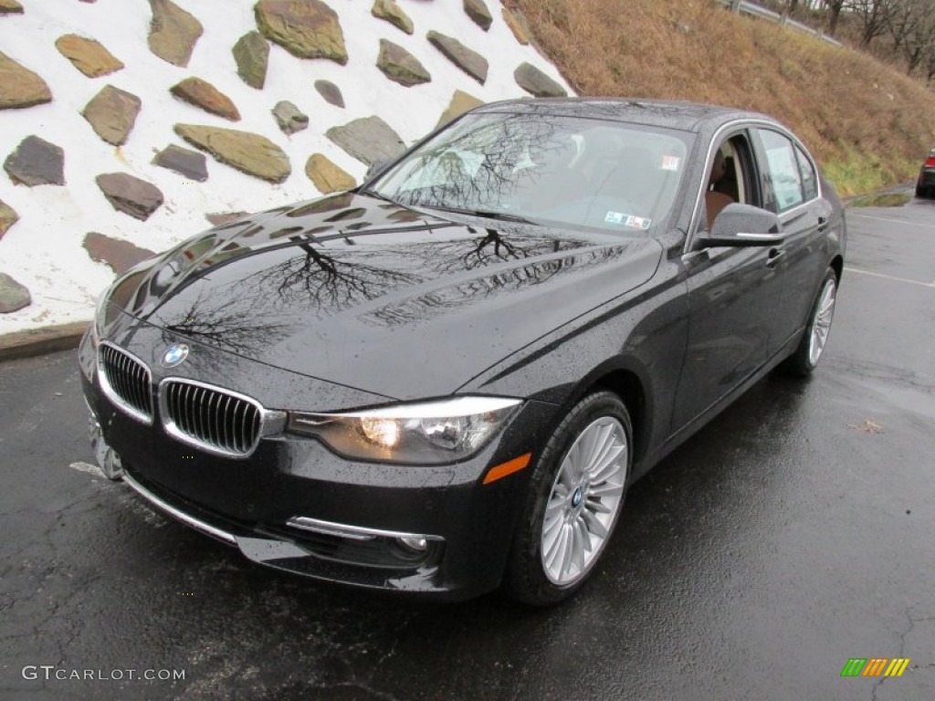 2015 3 Series 328i xDrive Sedan - Jet Black / Saddle Brown photo #10