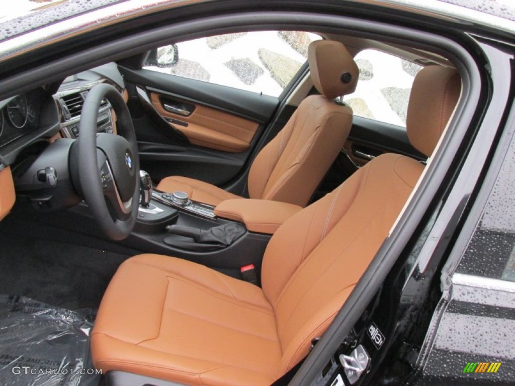 2015 3 Series 328i xDrive Sedan - Jet Black / Saddle Brown photo #13