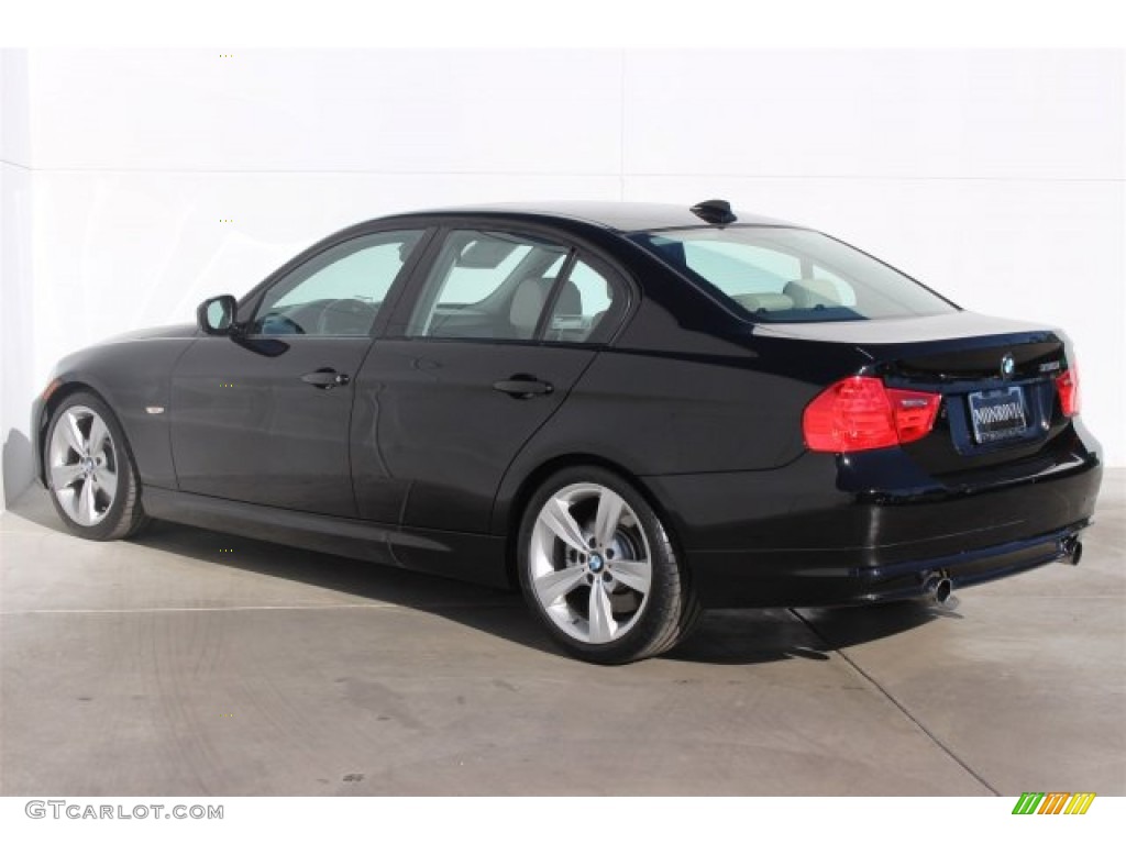 2011 3 Series 335i Sedan - Jet Black / Oyster/Black Dakota Leather photo #3