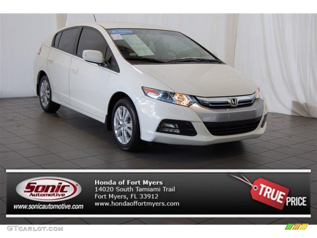 2013 Insight EX Hybrid - Taffeta White / Gray photo #1