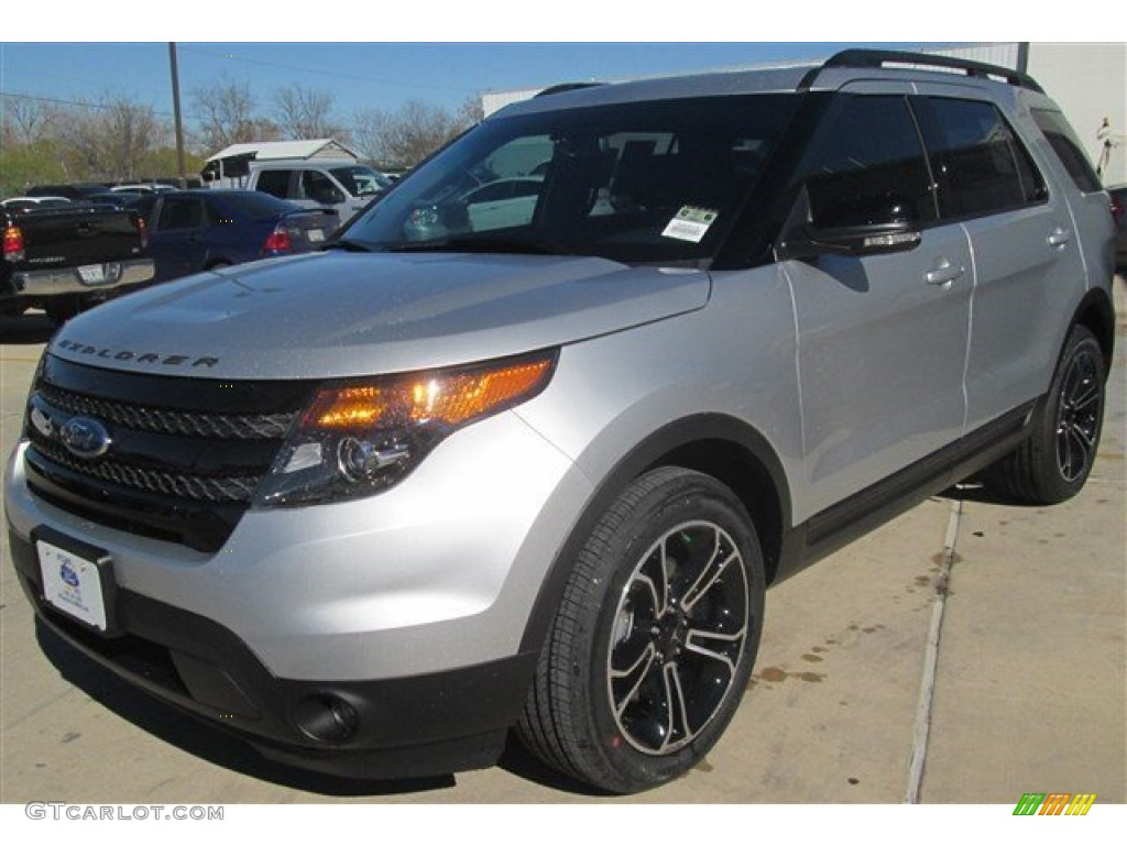 2015 Explorer Sport 4WD - Ingot Silver / Sport Charcoal Black photo #1
