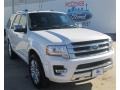 White Platinum Metallic Tri-Coat 2015 Ford Expedition Platinum