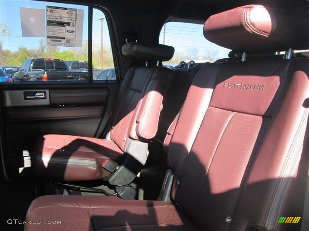 2015 Ford Expedition Platinum Rear Seat Photo #100205807
