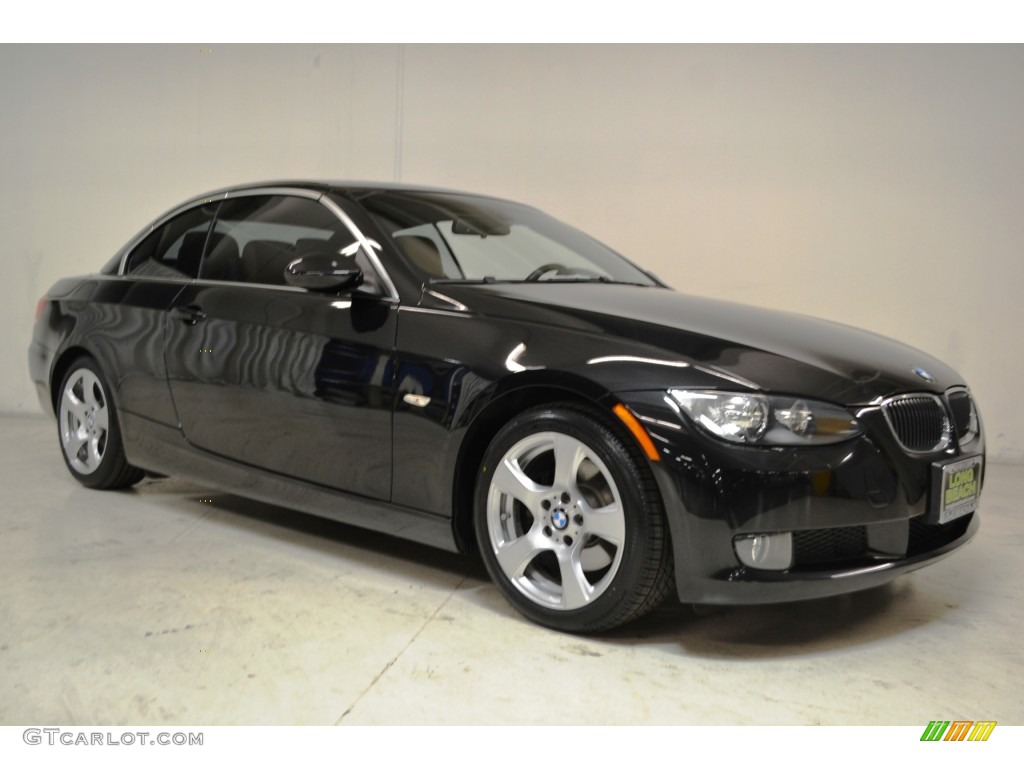 2009 3 Series 328i Convertible - Black Sapphire Metallic / Saddle Brown Dakota Leather photo #2