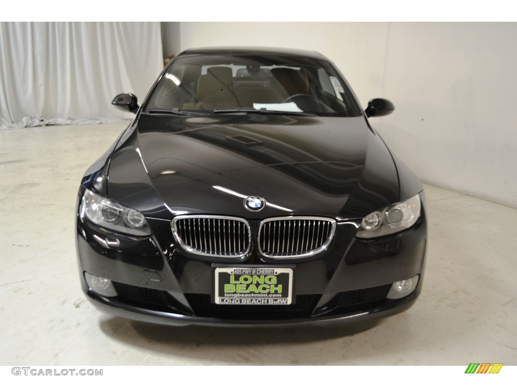 2009 3 Series 328i Convertible - Black Sapphire Metallic / Saddle Brown Dakota Leather photo #4