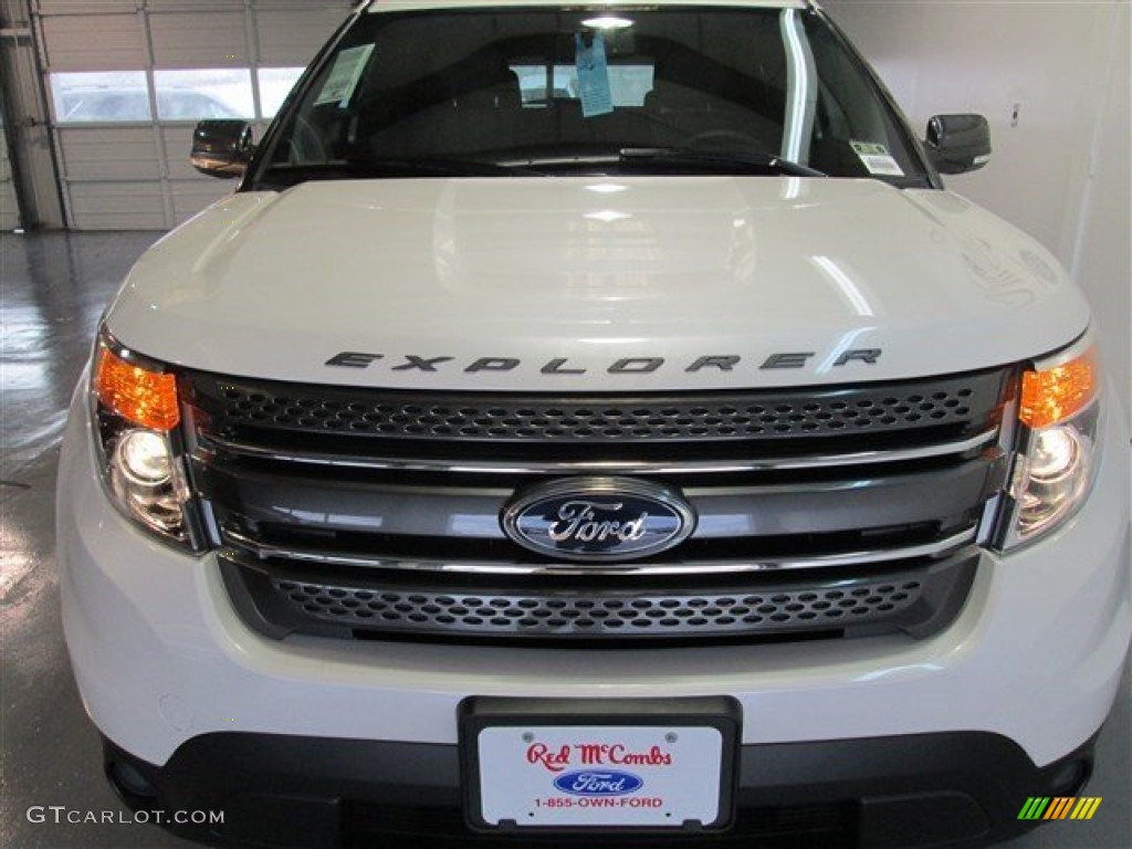 2015 Explorer XLT - White Platinum / Charcoal Black photo #3