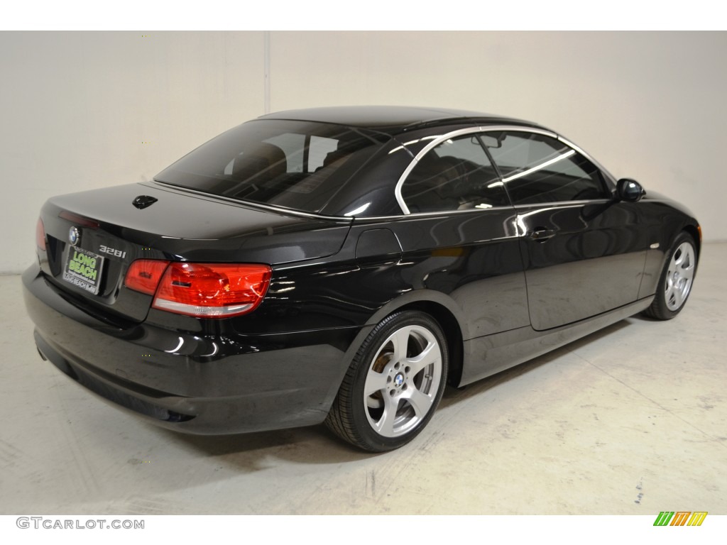2009 3 Series 328i Convertible - Black Sapphire Metallic / Saddle Brown Dakota Leather photo #5
