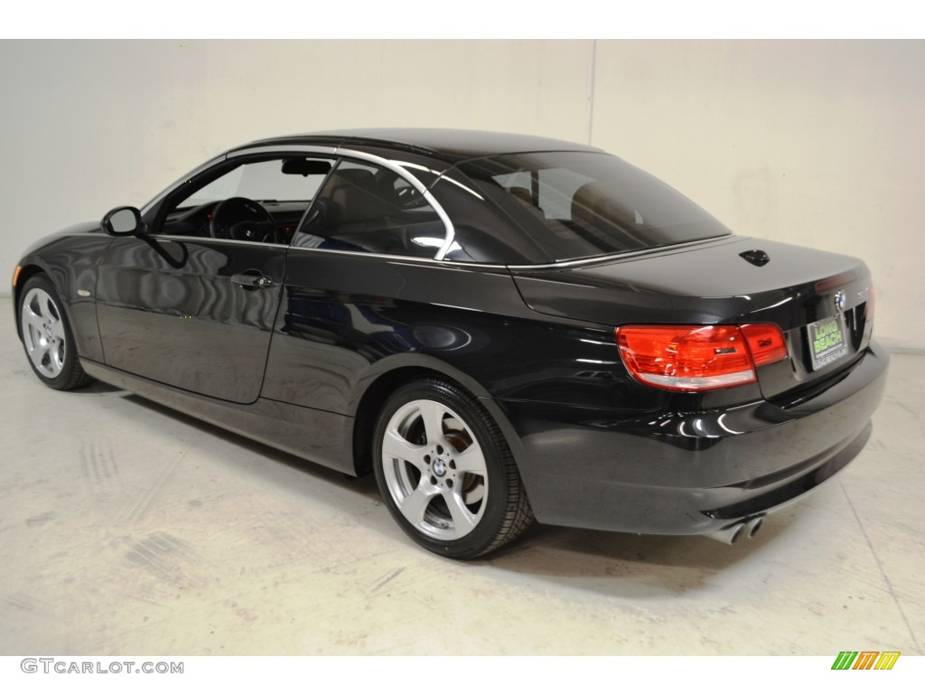 2009 3 Series 328i Convertible - Black Sapphire Metallic / Saddle Brown Dakota Leather photo #6