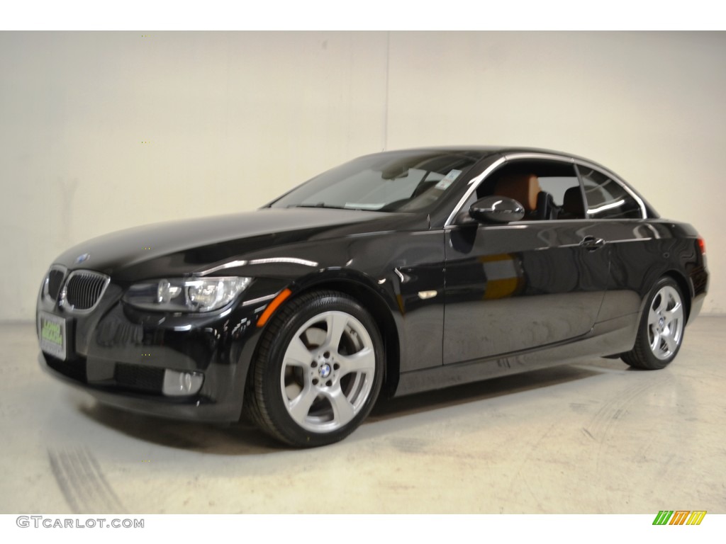 2009 3 Series 328i Convertible - Black Sapphire Metallic / Saddle Brown Dakota Leather photo #10