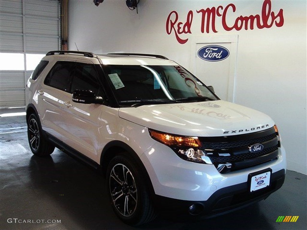 2015 Explorer XLT - White Platinum / Charcoal Black photo #50